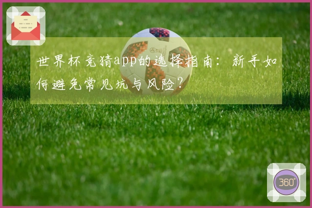 世界杯竞猜app的选择指南：新手如何避免常见坑与风险？